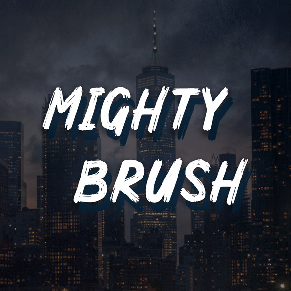 فونت انگلیسی mighty brush